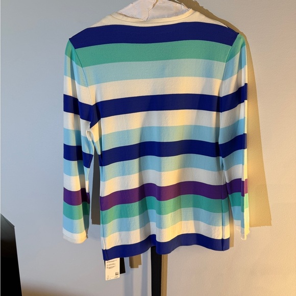 Marc Cain Multicolor Striped Cardigan - Picture 2 of 7